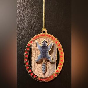 CHOCTAW NATION of Oklahoma Shaui “Raccoon” Christmas Ornament 2012 w story card